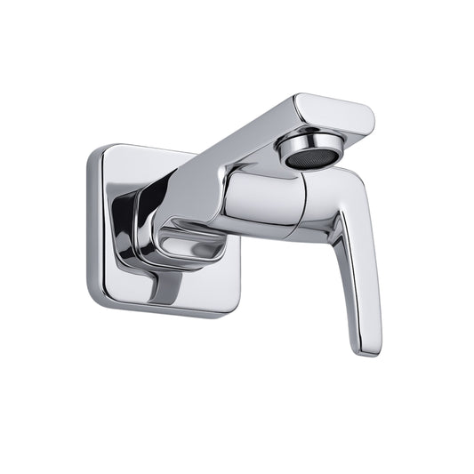 Bib Cock with CP Flange Gravity Chocolate Series